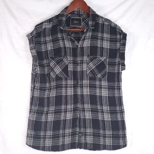 Rails Britt Plaid Black White Shirt Women S
